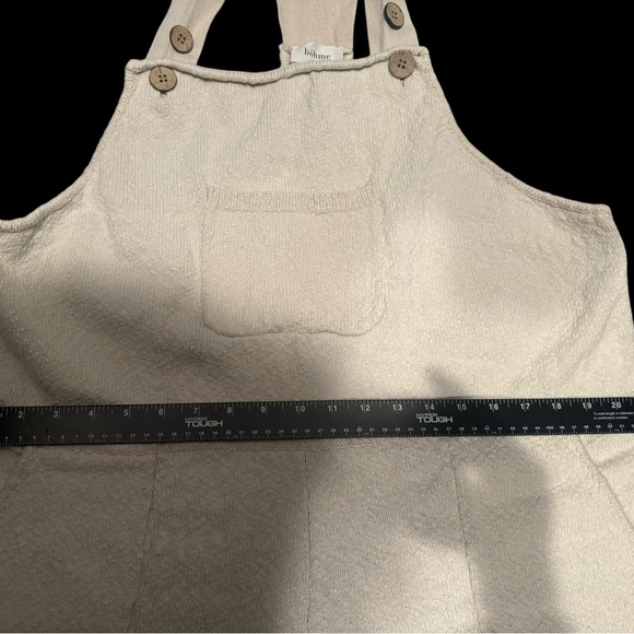 Böhme Cream Terry Cloth Overall Romper | XL | Casual Summer - Picture 3 of 4